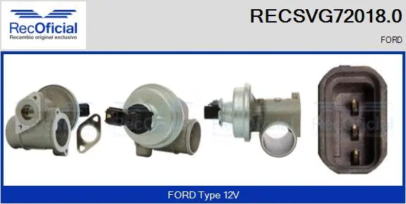 EGR Valve (RECSVG72018.0)
