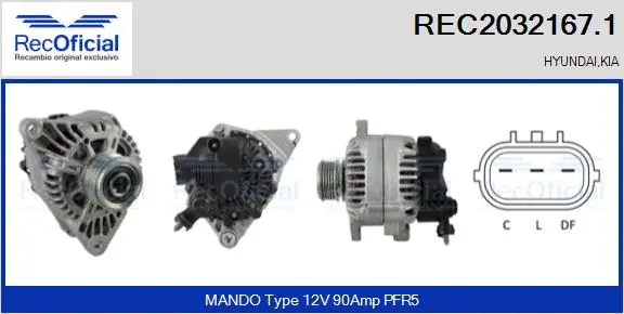 Alternator (REC2032167.1)