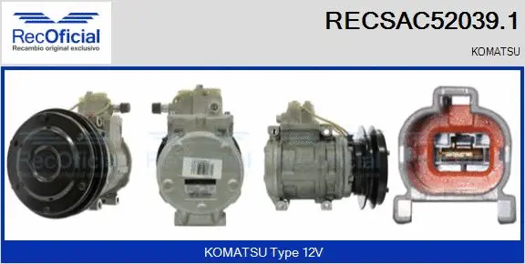 Compressor, air conditioning (RECSAC52039.1)