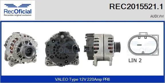 Alternator (REC2015521.1)