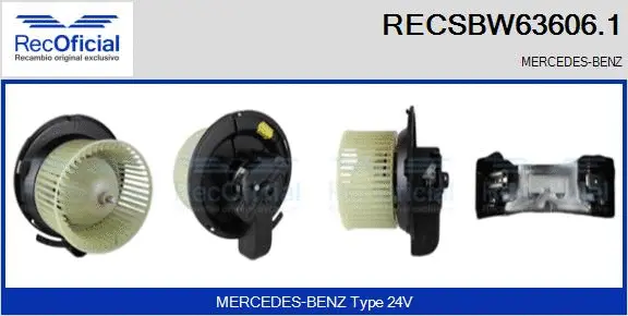 Interior Blower (RECSBW63606.1)