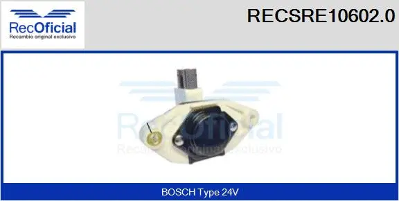 Alternator Regulator (RECSRE10602.0)