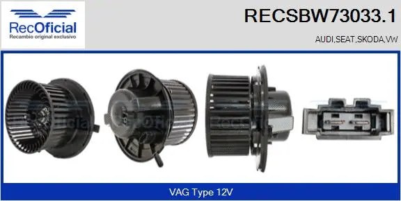 Interior Blower (RECSBW73033.1)