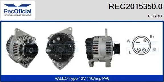 Alternator (REC2015350.0)