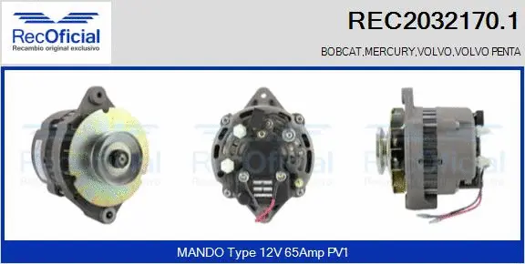 Alternator (REC2032170.1)