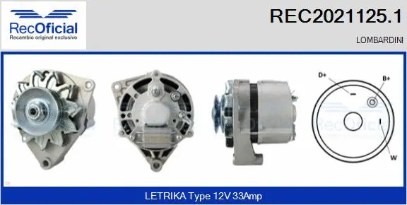 Alternator (REC2021125.1)