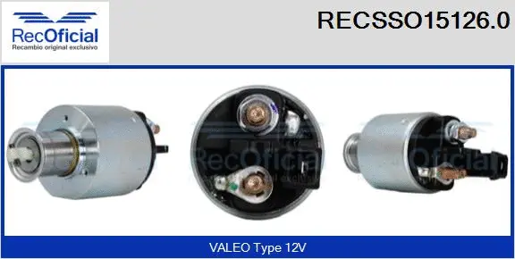 Solenoid Switch, starter (RECSSO15126.0)