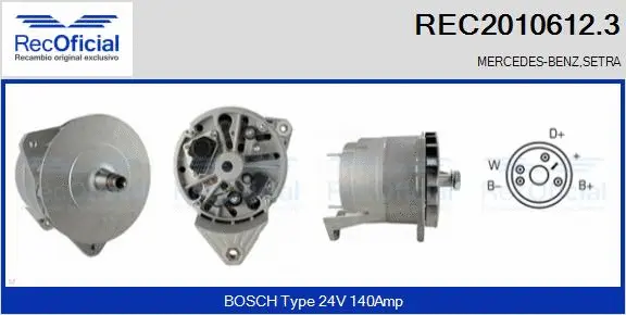 Alternator (REC2010612.3)