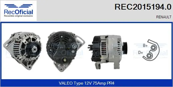 Alternator (REC2015194.0)
