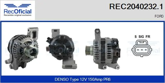 Alternator (REC2040232.1)