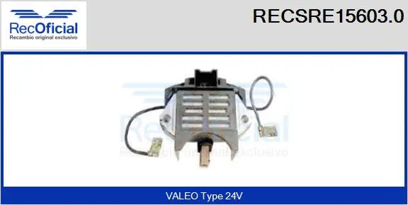 Alternator Regulator (RECSRE15603.0)