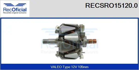 Rotor, alternator (RECSRO15120.0)