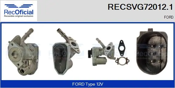 EGR Valve (RECSVG72012.1)