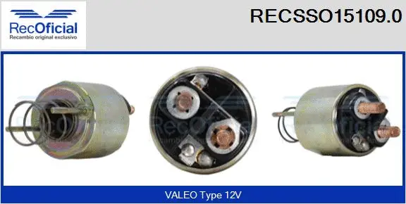 Solenoid Switch, starter (RECSSO15109.0)