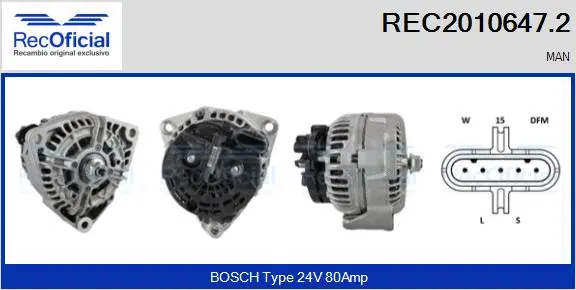 Alternator (REC2010647.2)