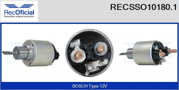 Solenoid Switch, starter (RECSSO10180.1)