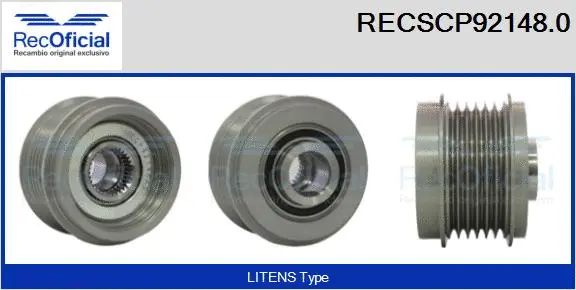 Belt Pulley, alternator (RECSCP92148.0)