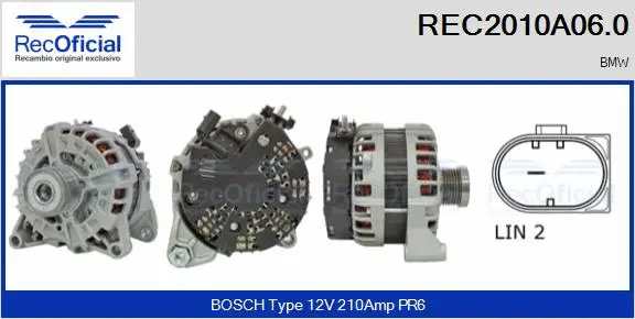 Alternator (REC2010A06.0)