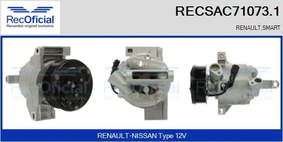 Compressor, air conditioning (RECSAC71073.1)