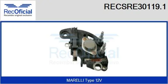 Alternator Regulator (RECSRE30119.1)
