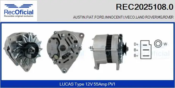 Alternator (REC2025108.0)