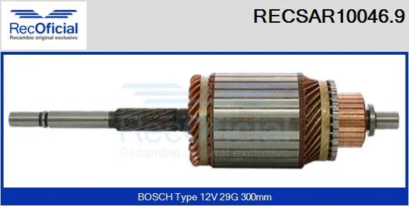 Armature, starter (RECSAR10046.9)