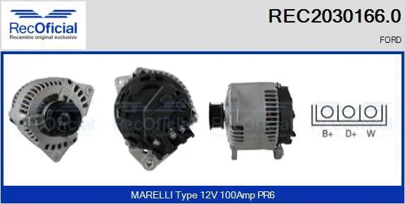 Alternator (REC2030166.0)