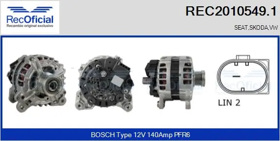 Alternator (REC2010549.1)