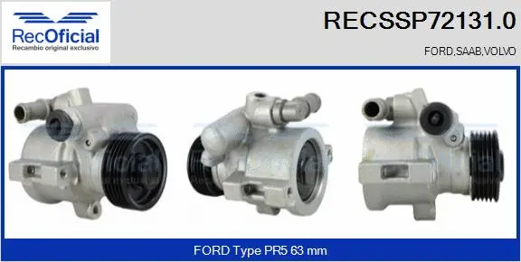 Hydraulic Pump, steering (RECSSP72131.0)