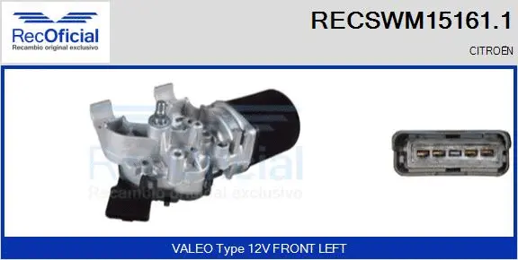 Wiper Motor (RECSWM15161.1)