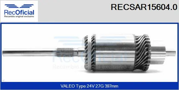 Armature, starter (RECSAR15604.0)