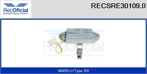 Alternator Regulator (RECSRE30109.0)