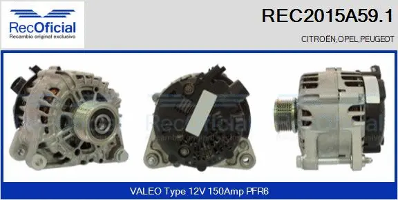 Alternator (REC2015A59.1)