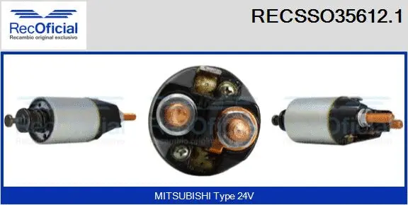 Solenoid Switch, starter (RECSSO35612.1)