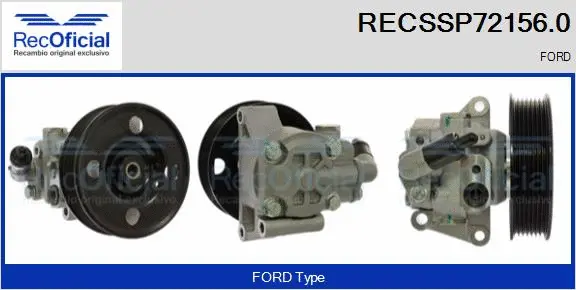 Hydraulic Pump, steering (RECSSP72156.0)