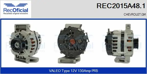 Alternator (REC2015A48.1)