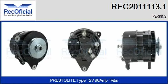 Alternator (REC2011113.1)