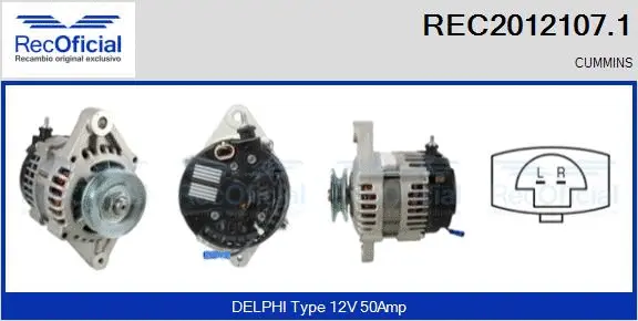 Alternator (REC2012107.1)