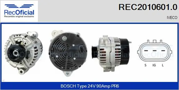 Alternator (REC2010601.0)