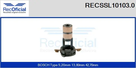 Slip Ring, alternator (RECSSL10103.0)