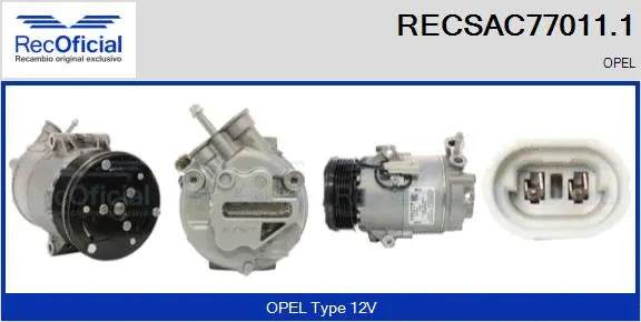Compressor, air conditioning (RECSAC77011.1)