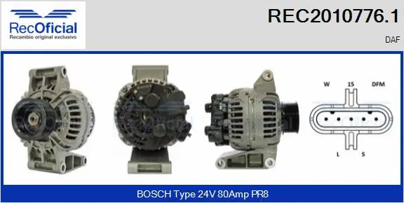 Alternator (REC2010776.1)