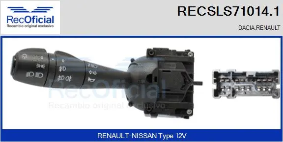 Steering Column Switch (RECSLS71014.1)
