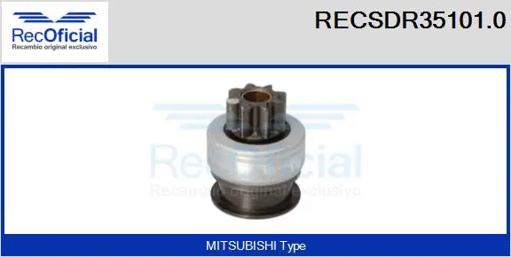 Pinion, starter (RECSDR35101.0)