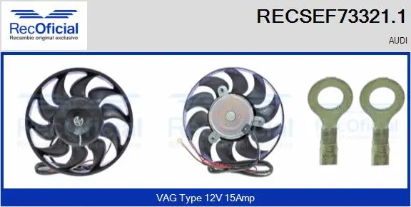 Fan, engine cooling (RECSEF73321.1)