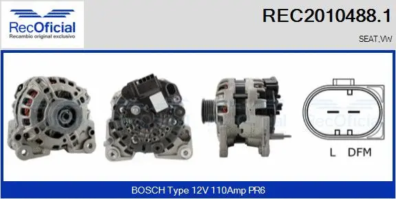 Alternator (REC2010488.1)