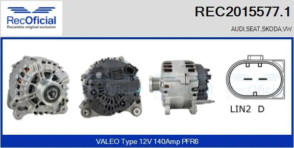 Alternator (REC2015577.1)