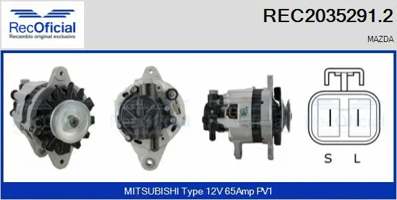 Alternator (REC2035291.2)