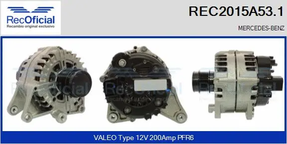 Alternator (REC2015A53.1)
