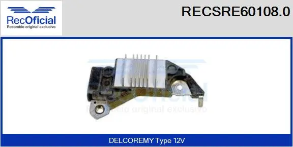 Alternator Regulator (RECSRE60108.0)